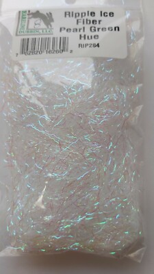Hareline Fly Tying Synthetics ''  RIPPLE ICE FIBER '' color: PEARL GREEN HUE