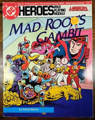 Mad Rooks Gambit (1987, Mayfair Games) DC Heroes RPG good Legion of Superheroes