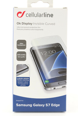 Samsung Galaxy S7 Edge Cellularline Display Invisible Curved Schutzfolie 115