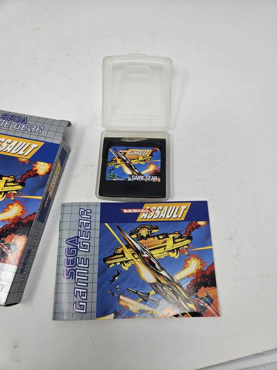 Aerial Assault (Sega Game Gear, 1992) w/ Box & Manual Complete