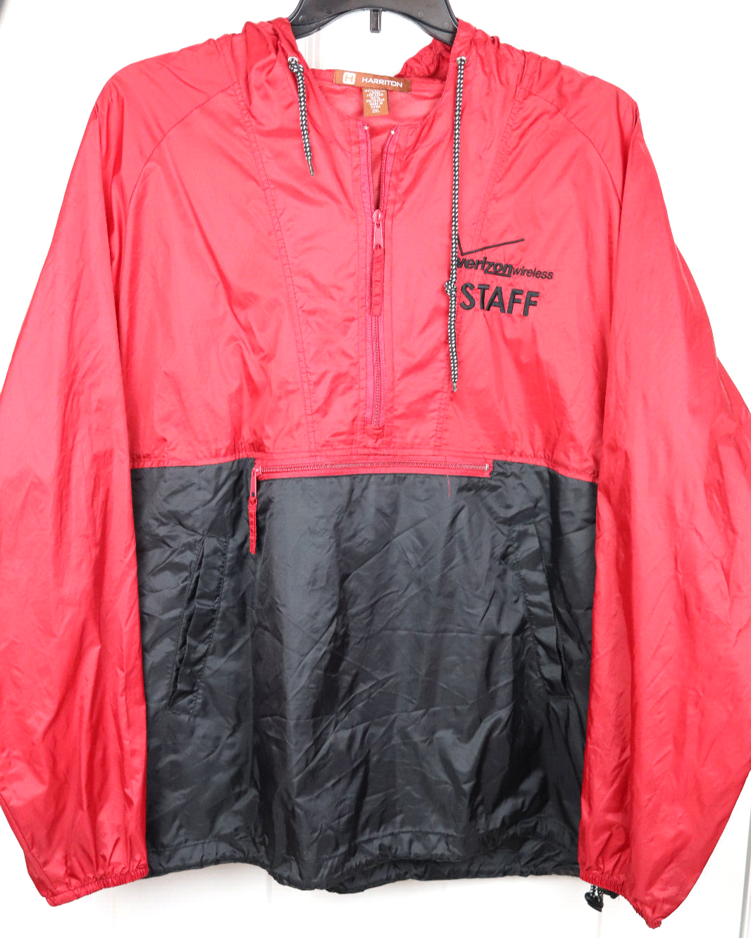 Verizon Wireless Staff Nylon Hooded Rain Jacket Wind Breaker 2XL | eBay