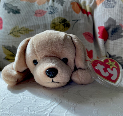 TY Beanie Babies - Fetch the Golden Retriever - Indonesisch - selten