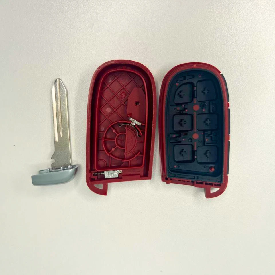 Red Key Fob Shell SRT Hellcat Key For Dodge Dodge Charger Challenger - Imagen 3 de 3