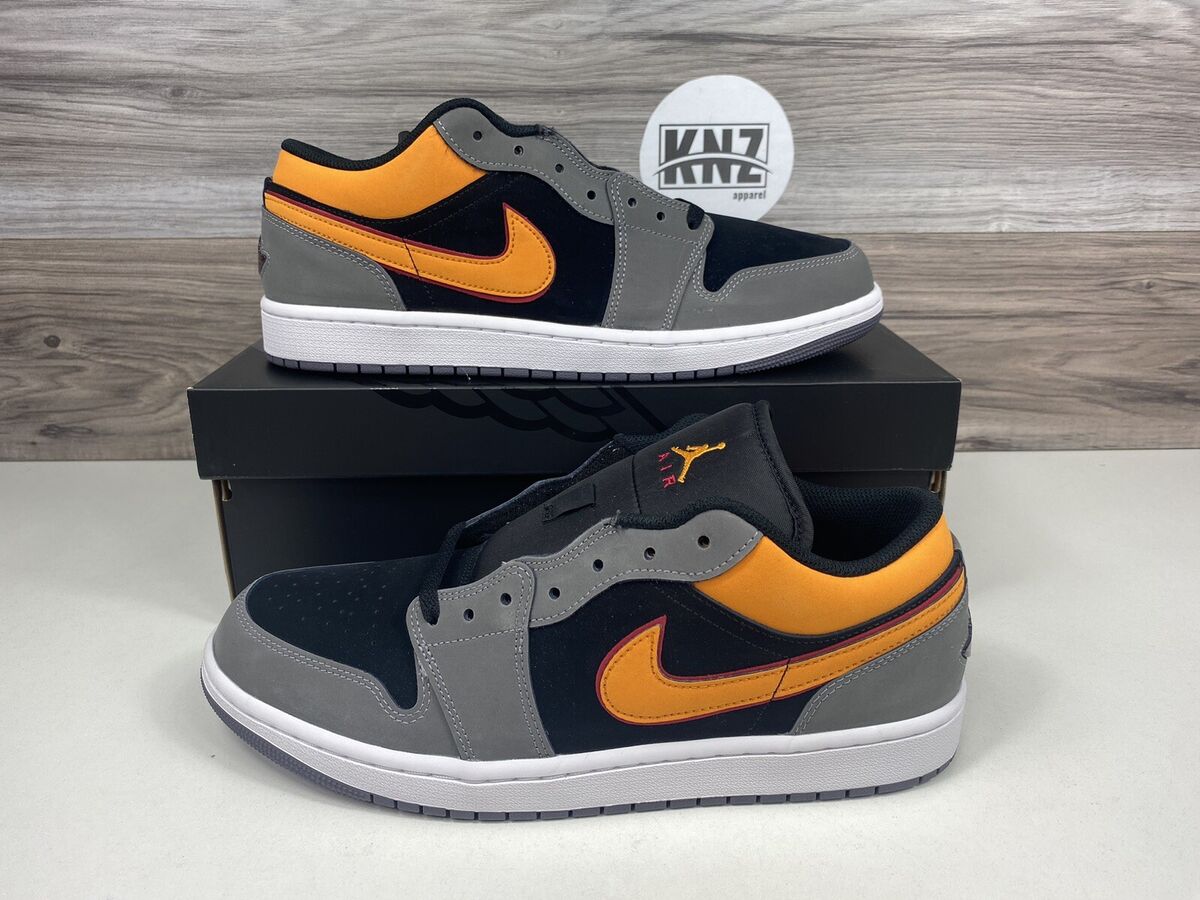 Nike Air Jordan 1 LOW SE Black Vivid Orange Grey FN7308 008 Nike Air Jordan 1 LOW SE Black Vivid Orange Grey FN7308 008