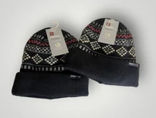 Swiss Tech Women’s Frigid Winter Beanie Black Soot (Lot of 2) NEW