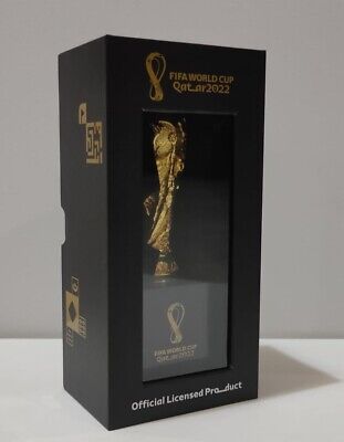 Official 2018 FIFA World Cup Mini Replica Trophy on Pedestal