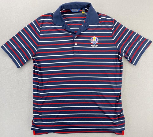 2020 Ryder Cup Whistling Straits POLO GOLF Ralph Lauren Striped Shirt Size XL