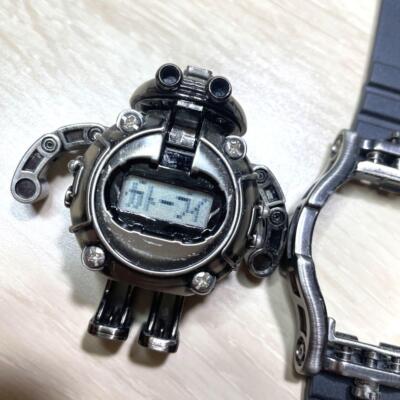 BANDAI Tokima Steam Head Robot Watch Digital 1998 Men's
