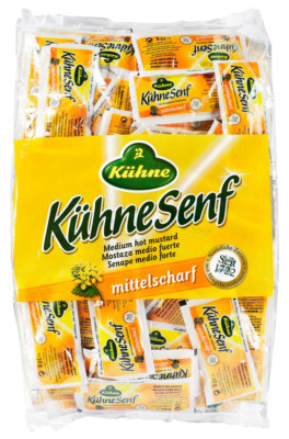 Kühne Senf mittelscharf Portionsbeutel - 150 Stück je 10 Gramm