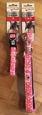 NWT Executive Pup Neoprene Adjustable Collar Leash Set Pink Small