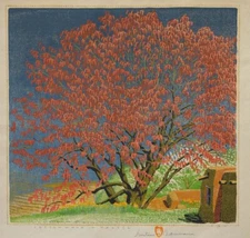 Gustave Baumann : Cottonwood Tassel : 1946 : Archival Quality Art Print  13"X19"