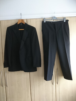 VTG MOSS BROS COVENT GARDEN BLACK BESPOKE TUXEDO