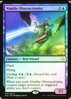 FOIL Nimble Obstructionist - NM - Rare - MTG Hour of Devastation