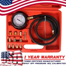 Engine Oil Pressure Test Kit Tester Auto Car Garage Tool Low Oil Warning Devices