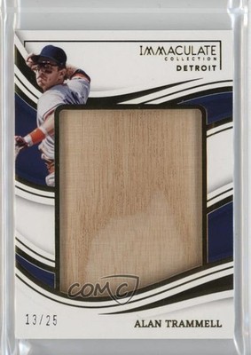2023 Panini Immaculate Hall of Fame Jumbo Materials /25 Alan Trammell HOF hn4
