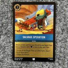 Disney Lorcana Wilds Unknown Salvage Operation 165/204 Foil