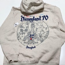 Disneyland Mickey Mouse Map Pullover Hoodie California Embroidered 70th