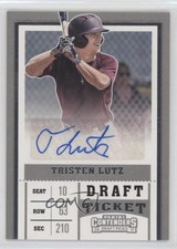 2017 Panini Contenders Draft Picks Draft Ticket Auto Tristen Lutz #60 Auto 5p5