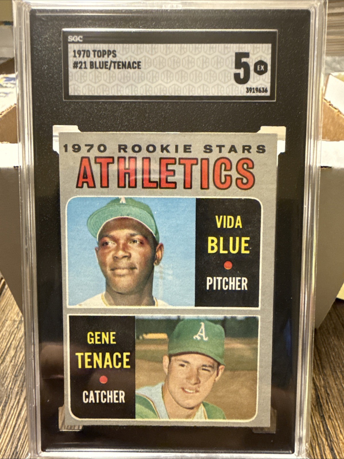1970 Topps #21 Rookie Stars Vida Blue Gene Tenace A's SGC 5 🔥🔥🔥
