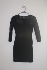 Lulus black dress with sheer waist size xs