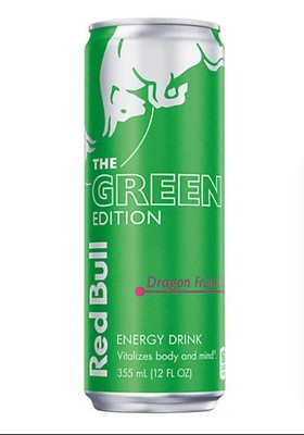 Unopened-12 Oz-Rare-Red Bull Green Edition Dragon Fruit  Collector's Item 