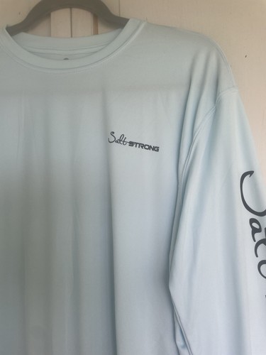 Maglione Uomo Pesca Salt Strong Camicia Blu Leggero Puretech Performance - Foto 2 di 9