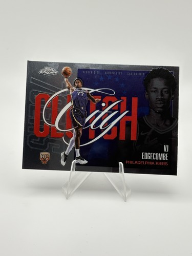 2025-26 Topps Chrome Update Clutch City #YQ-3 VJ Edgecombe (RC) 76er\'s