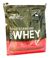Optimum Nutrition 100% Whey Gold Standard, Extreme Milk Chocolate, 5 LB Protein