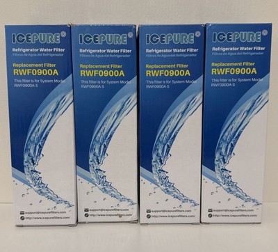 ICEPURE RWF0900A Fit For WRX735SDHZ Filter4 WRF555SDFZ09 9006 Water Filter 4Pack