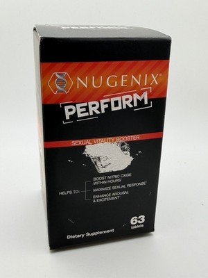 Nugenix Perform Nitric Oxide and Vitality Booster for Men 63 Tablets EXP 03/28