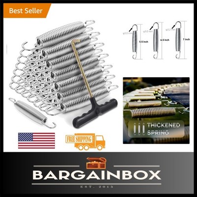 Replacement Trampoline Springs - 72 Count Heavy Duty with T-Hook Tool Included