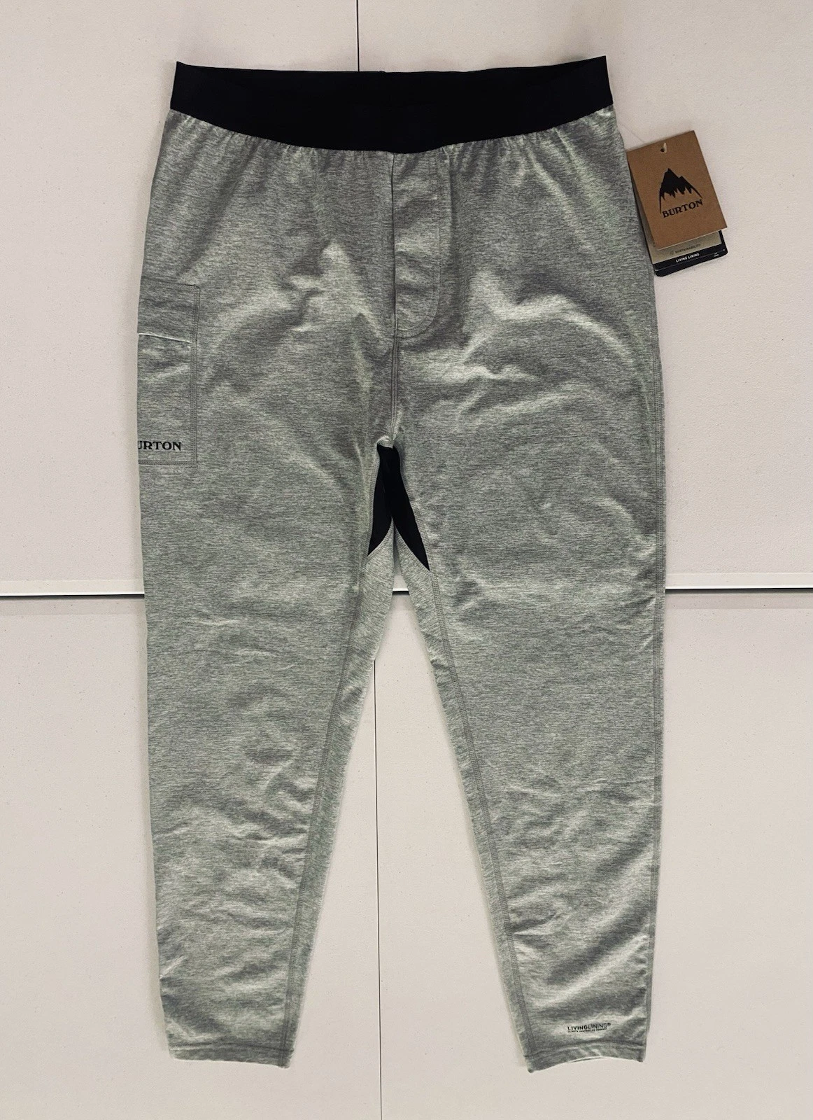 BURTON Living Lining Thermo Heavy Weight X Base Layer PT Grey Pants Men’s L NEW