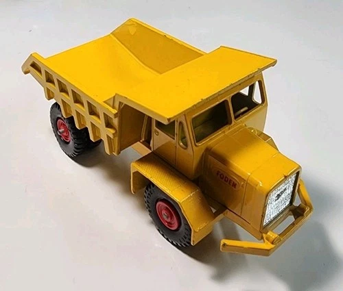 Vintage Lesney Matchbox King Size #5 Yellow Foden Dumper 1/74 Diecast Dump Truck