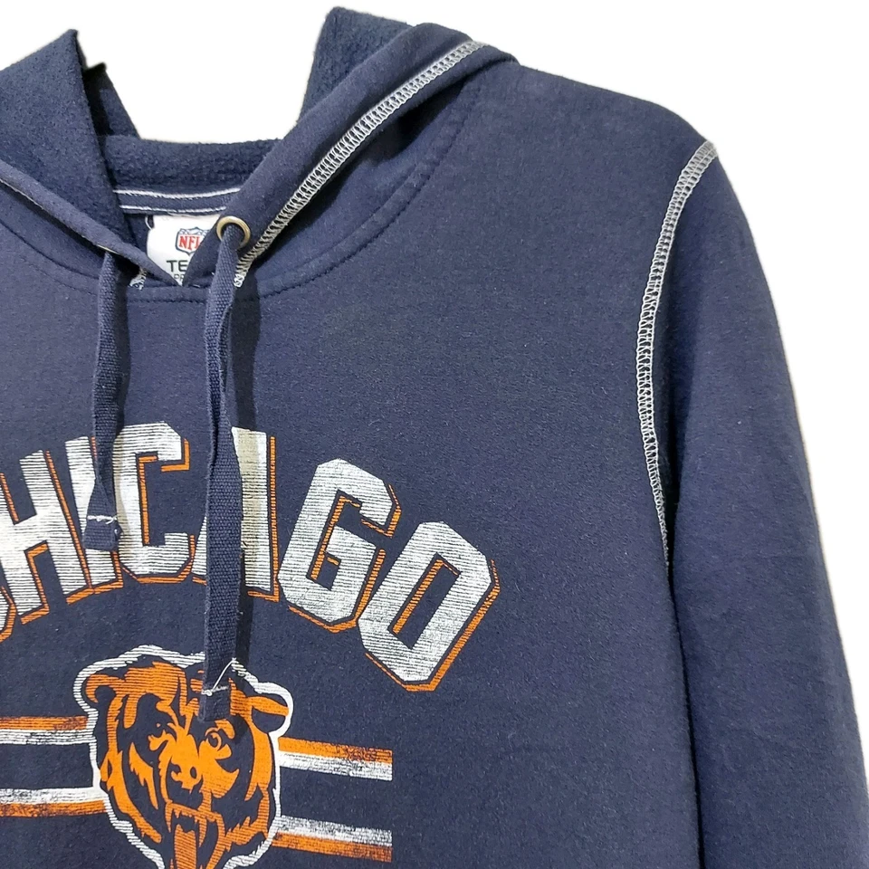 Винтажная женская толстовка с капюшоном NFL Chicago Bears 90-е темно-синий размер XL - Изображение 4 из 4