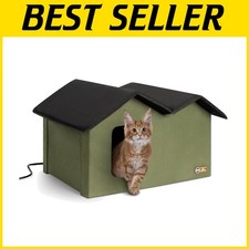 Top-Quality Heated Feral Cat House - Safety Certified  Cozy