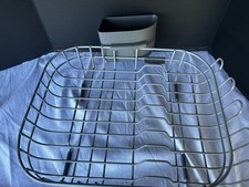 Kitchen aid  Rubber Coated Wire Dish Rack In Sink Gray Drying 17x12 1/2