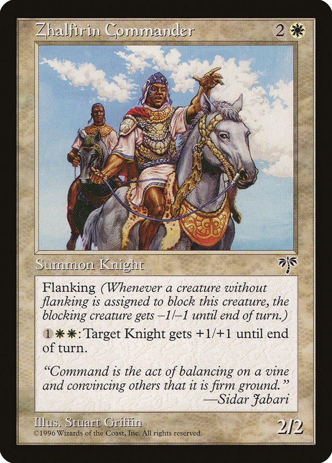 Zhalfirin Commander 49 MIR Mirage Vintage 1996 MTG White Flanking Griffin NM