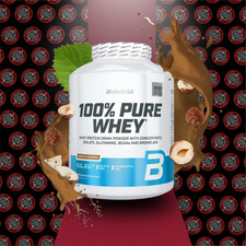 BioTech USA 100% Pure WHEY 2270g Dose Protein HASELNUSS (29,91 EUR/kg)