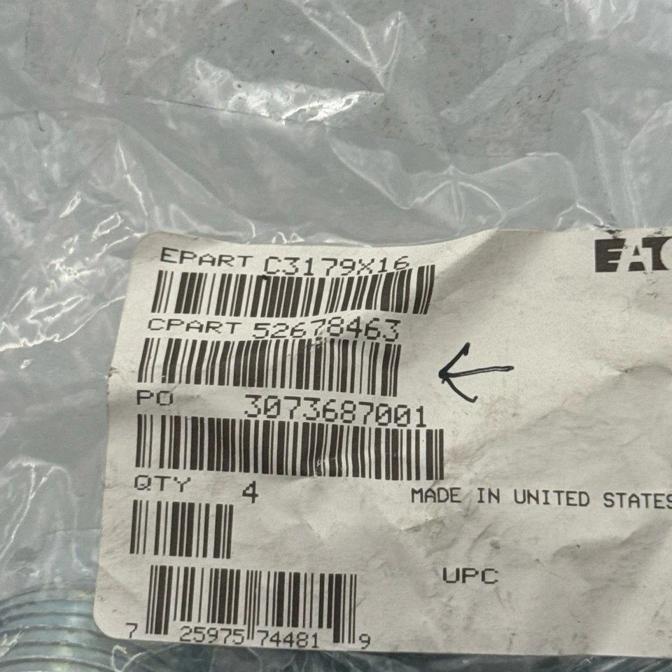 Eaton Hydraulic Plug Steel Hex Head Pipe Plug 1" C3179X16 31394164- 4PK - Image 3 of 4