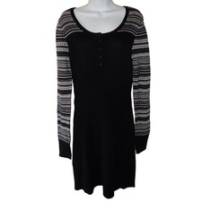 PATAGONIA Women's 'RIOS SECRET' Lambswool Sweater Dress Black Large NEW Knit