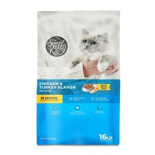 Dry Cat Food Chicken  Turkey Flavor Complete Nutrition 16 lb Bag