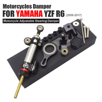 For YAMAHA YZF R6 2006-2020 YZF R1 Steering Stabilize Damper Bracket Mount Kit 
