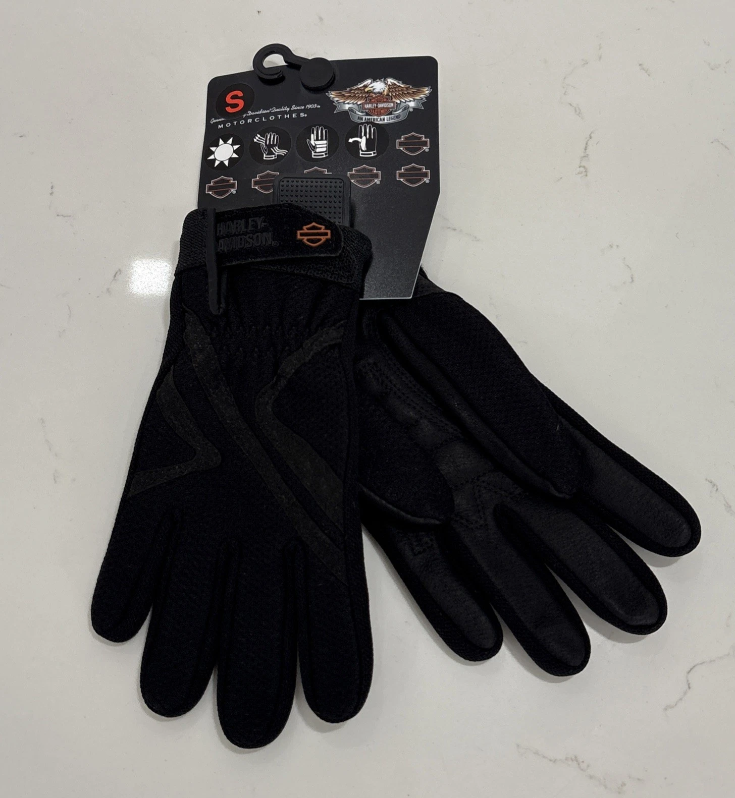 Harley-Davidson Gloves S Women’s Air Flow Motorcycle Riding Full Finger Leather