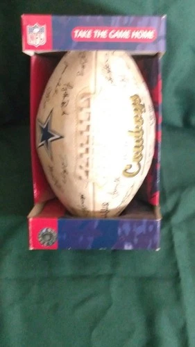 Dallas Cowboys Autographed Full-Size Football Original Signed Factory Signed.