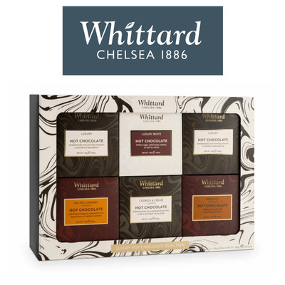 Whittard of Chelsea 1886 Hot Chocolate Lovers Geschenkset - 5 Geschmacksrichtungen - 6 x 140g