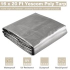 AplusChoice 16x20FT 10-Mil Plastic Tarp Waterproof Heavy Duty Sun Shade Canopy — photo 3