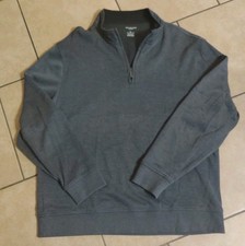 Van Heusen Flex Pullover 1/4 Zip Men's Large Classic Fit