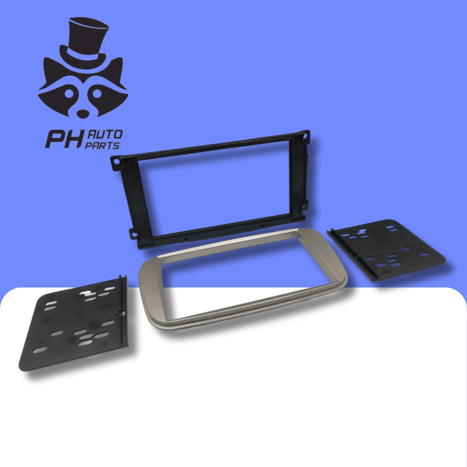 Ford Galaxy and S-Max 2006-2015 Radio Fascia Adapter Panel Double DIN SILVER - Image 3 of 4