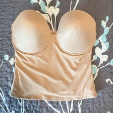 Va Bien Women's Bustier Corset Bra Strapless 42D Nude