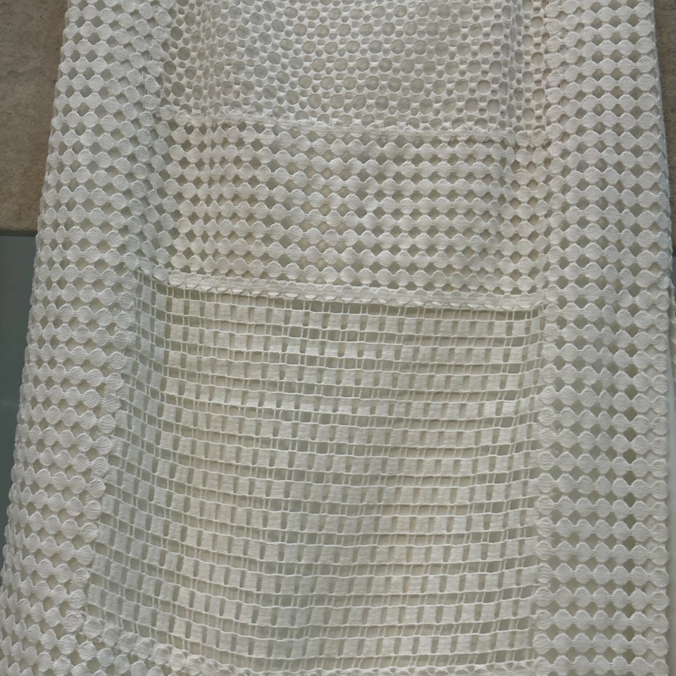 Maxi falda blanca con ojales de algodón estampado Tory Burch con abertura talla 6 precio de venta sugerido por el fabricante $698 Foto 4 de 4